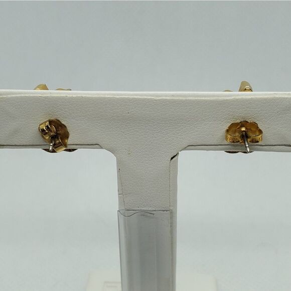 Avon Red & Gold Apple Earrings - Picture 3 of 4